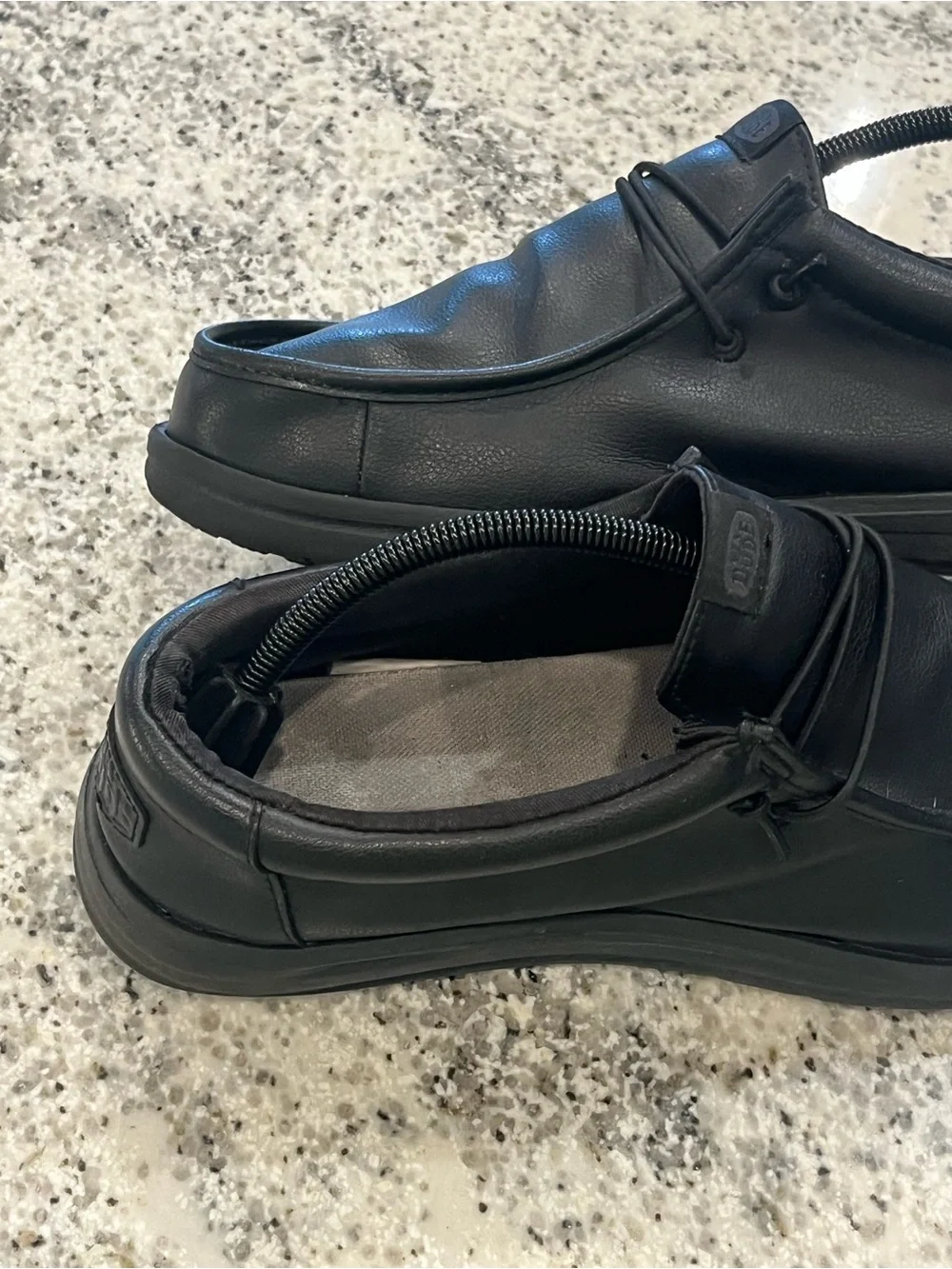 Hey Dude Men’s Size 10 Wally Work CE Slip-On Lightweight CE Black Work Shoes